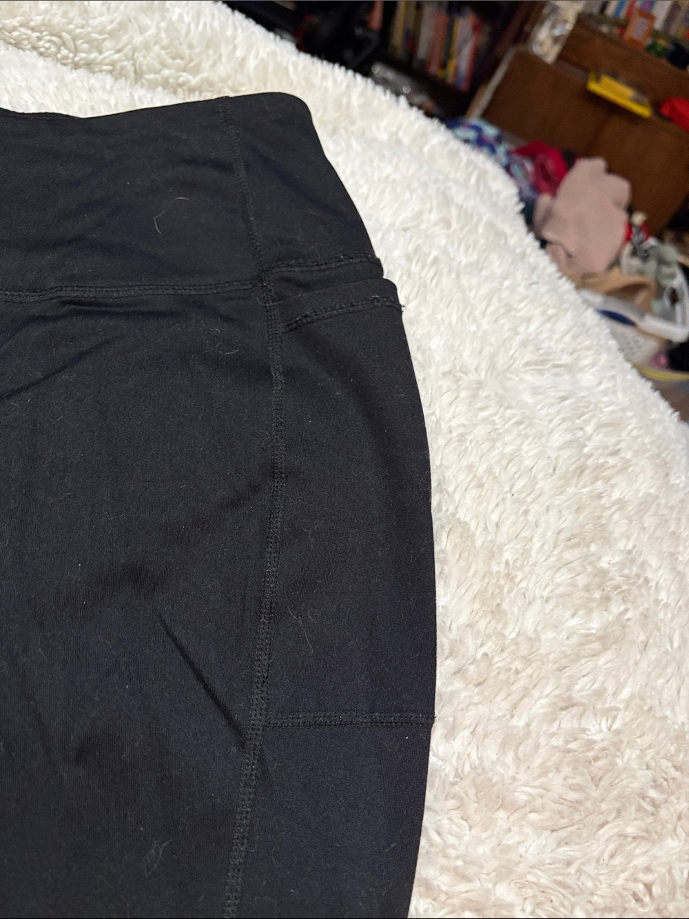 torrid Black Capri Leggings with Printed Waist Label - Picture 3 of 6